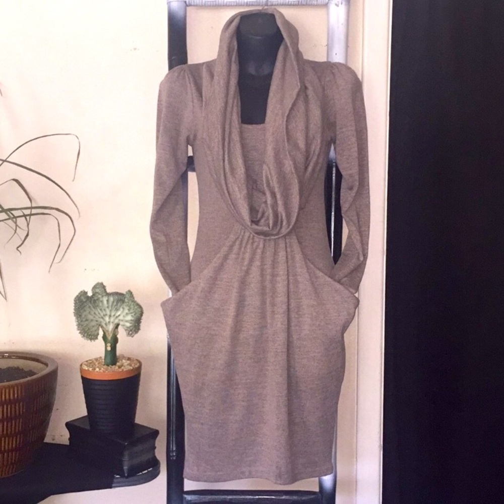 IBBY LIBBY Cowl neck sweater dress